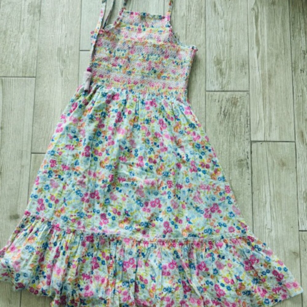 NWT LoveShackFancy Ottawa Midi Dress in Coral Reef Waves SMALL - Picture 2 of 4